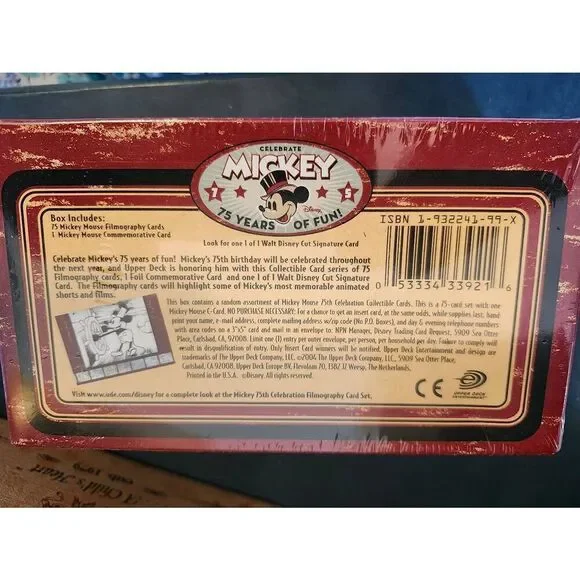 Disney Mickey 75 Years of Fun Collectible Filmography Cards". This is a collecti - Picture 2 of 4